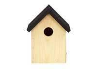 Budka dla ptaków klasyczna jasna - 12,5 x 19,5 x 15 cm