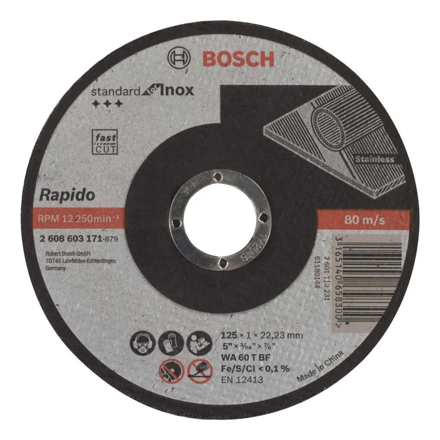 Bosch Professional Tarcza do cięcia metalu inox 125 mm