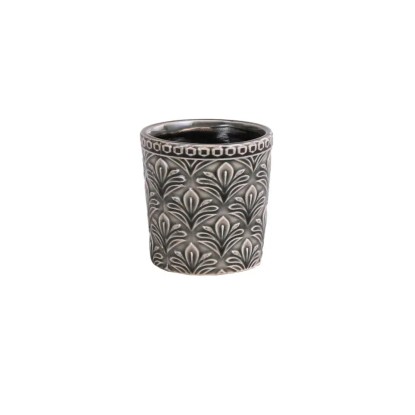 Osłonka Sol ceramiczna szara - śr. 7 cm