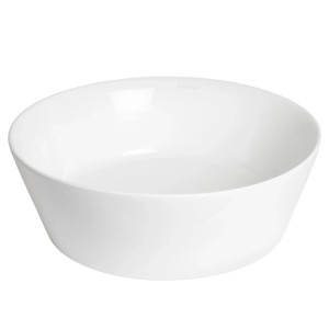 Umywalka nablatowa KR79 biała fi 36 cm 12x36x36