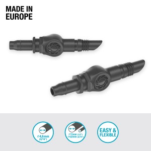 Złączka Gardena 4,6 mm (3/16") do systemów Micro-Drip, zestaw 10 sztuk do rozbudowy.
