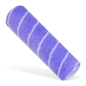 Wałek malarski t.b.t., fioletowy z białymi paskami.
