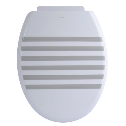 MSV Deska sedesowa Deauville szara 46x37x3,5 cm