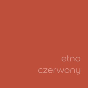 Próbka koloru t.b.t. Etno Czerwony, czerwona farba do ścian.