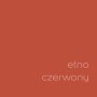 Próbka koloru t.b.t. Etno Czerwony, czerwona farba do ścian.