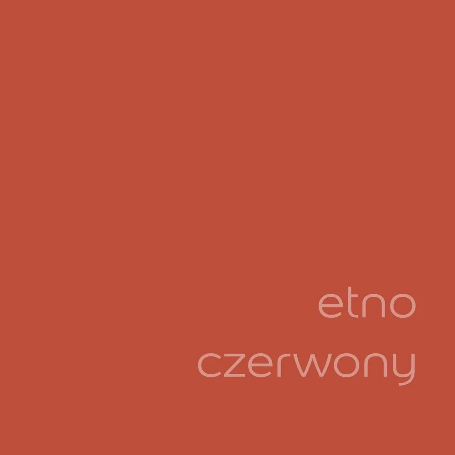 Próbka koloru t.b.t. Etno Czerwony, czerwona farba do ścian.