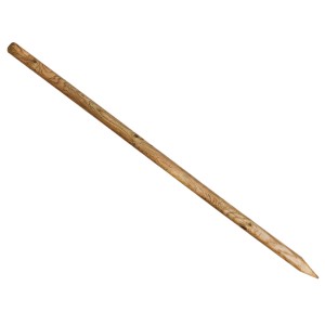 Drewniany słupek do ogrodu i pergoli, naturalny i spiczasty.