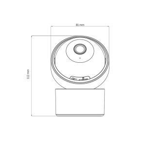 Goldlux Kamera wewnętrzna obrotowa Tuya COSMO W5 WiFi czarna 4MP