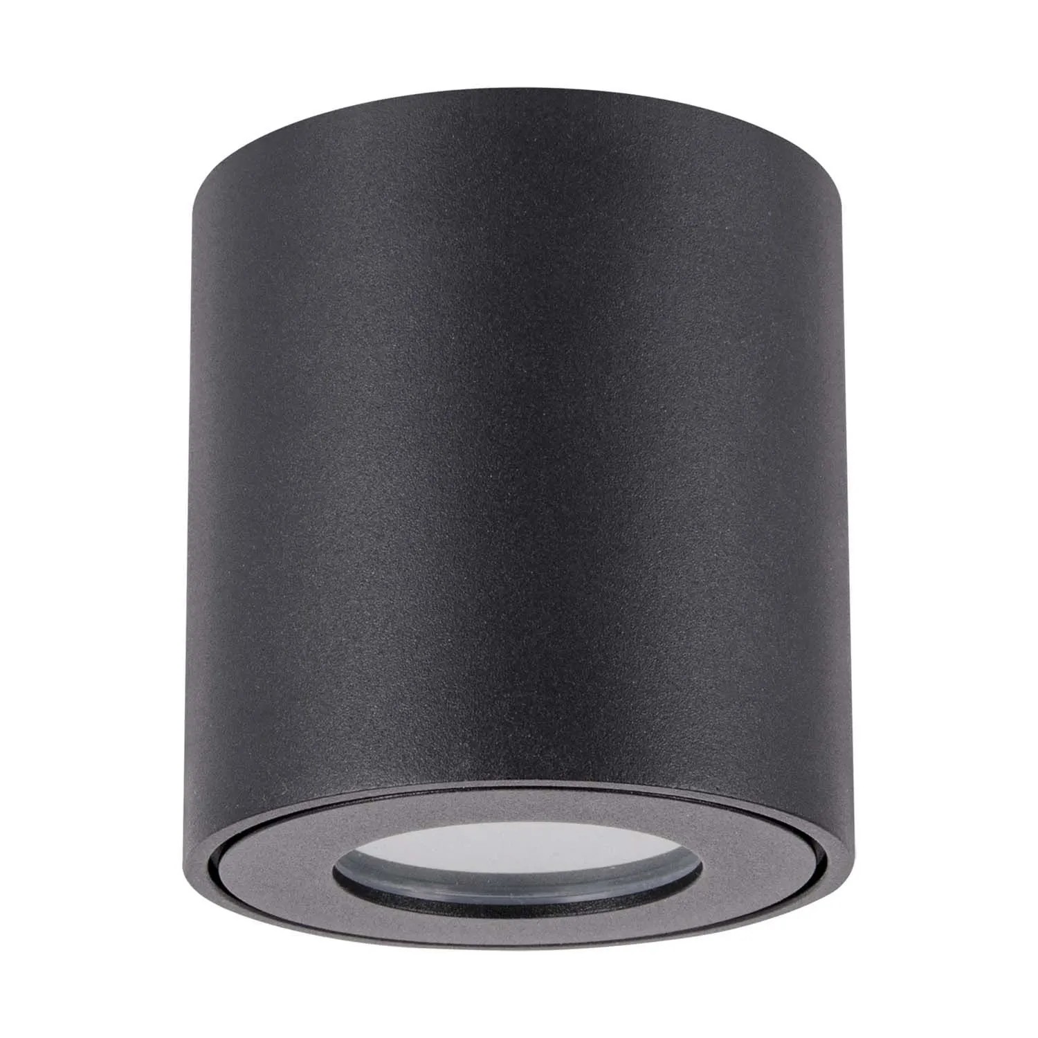 Struhm Lampa zewnętrzna sufitowa ZORBA DWL 1xGU10 35W IP54 śr. 8cm czarna