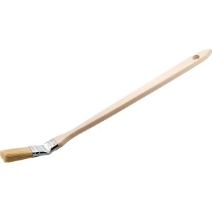 Pędzel do grzejników LUX 25 mm z drewnianą rączką i otworem do zawieszania, do malowania.