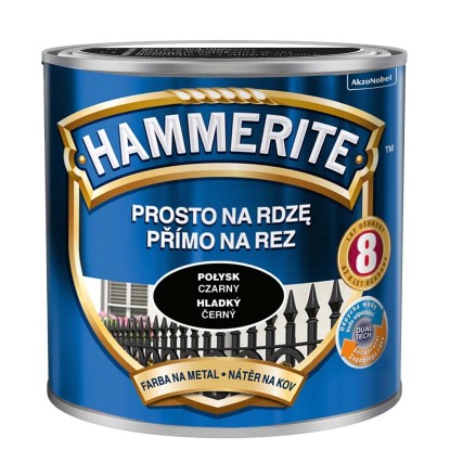 Hammerite Emalia antykorozyjna czarna połysk 250 ml