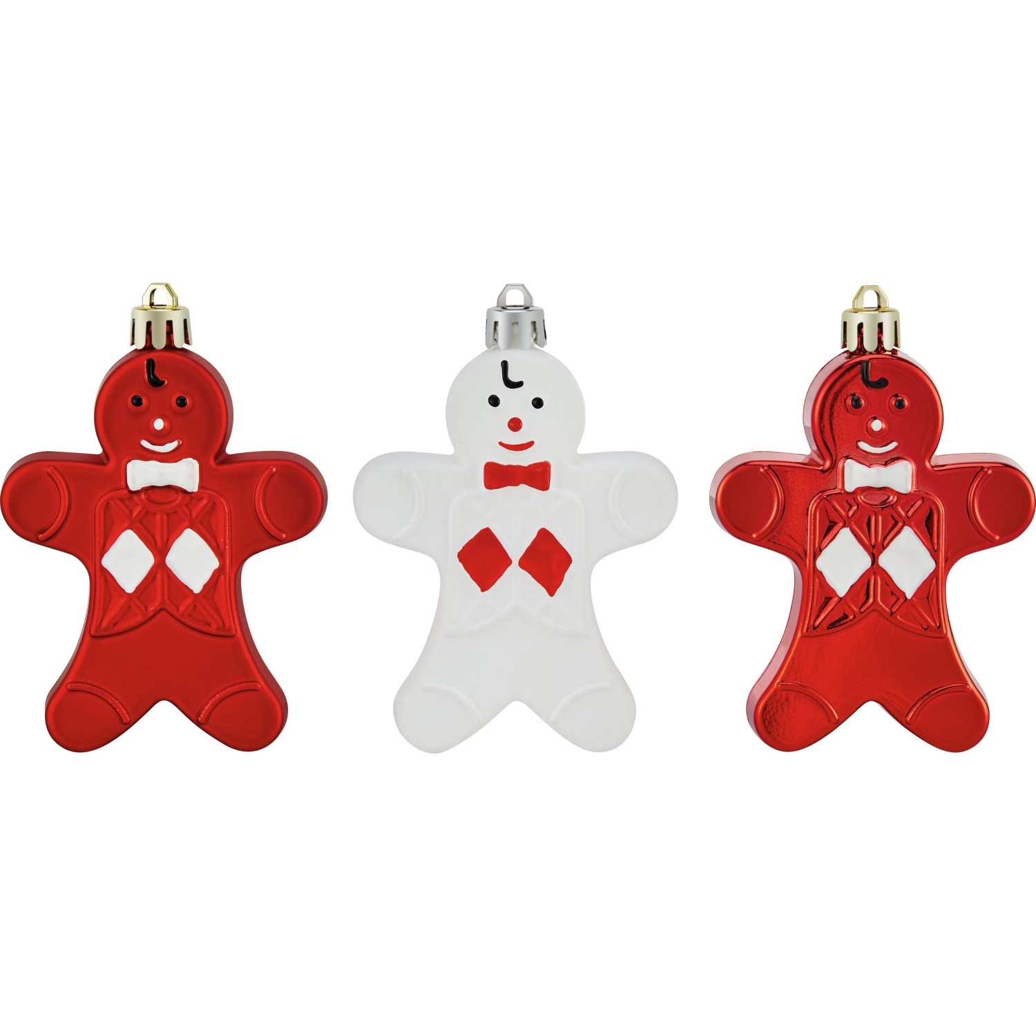 Zawieszki plastikowe pierniki 10 cm - 3 szt.