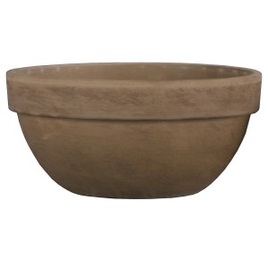 Misa na rośliny Levy w kolorze bazaltu, Ø 35 cm, wykonana z mrozoodpornej terakoty na balkon i taras.