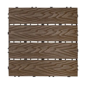 4IQ Podest kompozytowy struktura ciemnobrązowa 30 x 30 x 2,2 cm