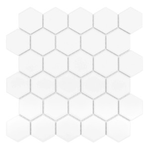 Mozaika Hexagon white 28 x 27,1 cm