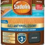 Puszka oleju do drewna antypoślizgowego Sadolin, do tarasów i schodów, kolor antracyt.