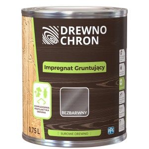 Lakier do drewna w puszce, bezbarwny, 0,75L. Ochrona drewna surowego.