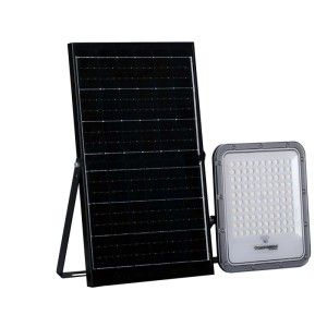 Germina Naświetlacz LED DORADO z panelem sol. 100W 5000K 1200lm IP65 chrom