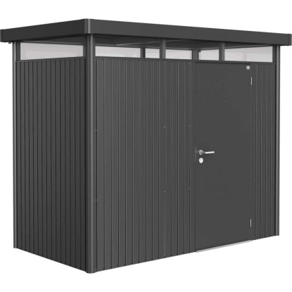 Biohort Domek ogrodowy HighLine H1 ciemnoszary drzwi pojedyncze - 275 x 155 cm