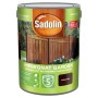 Puszka impregnatu do drewna Sadolin Garden, kolor Palisander do użytku zewnętrznego.