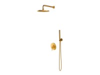 Omnires System prysznicowy podtynkowy Auron złoto szczotkowane