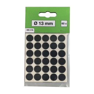 t.b.t. Podkładki filcowe do mebli, Ø 13mm, 60 sztuk, czarne, do ochrony mebli i podłóg.