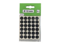 LUX-TOOLS Zaślepki samoprzylepne czarne ø13mm