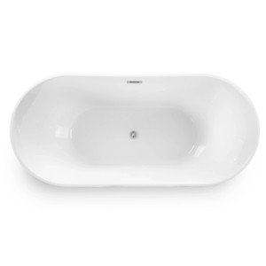 Wanna Malta 170 wolnostojąca biała chrom 170 x 80
