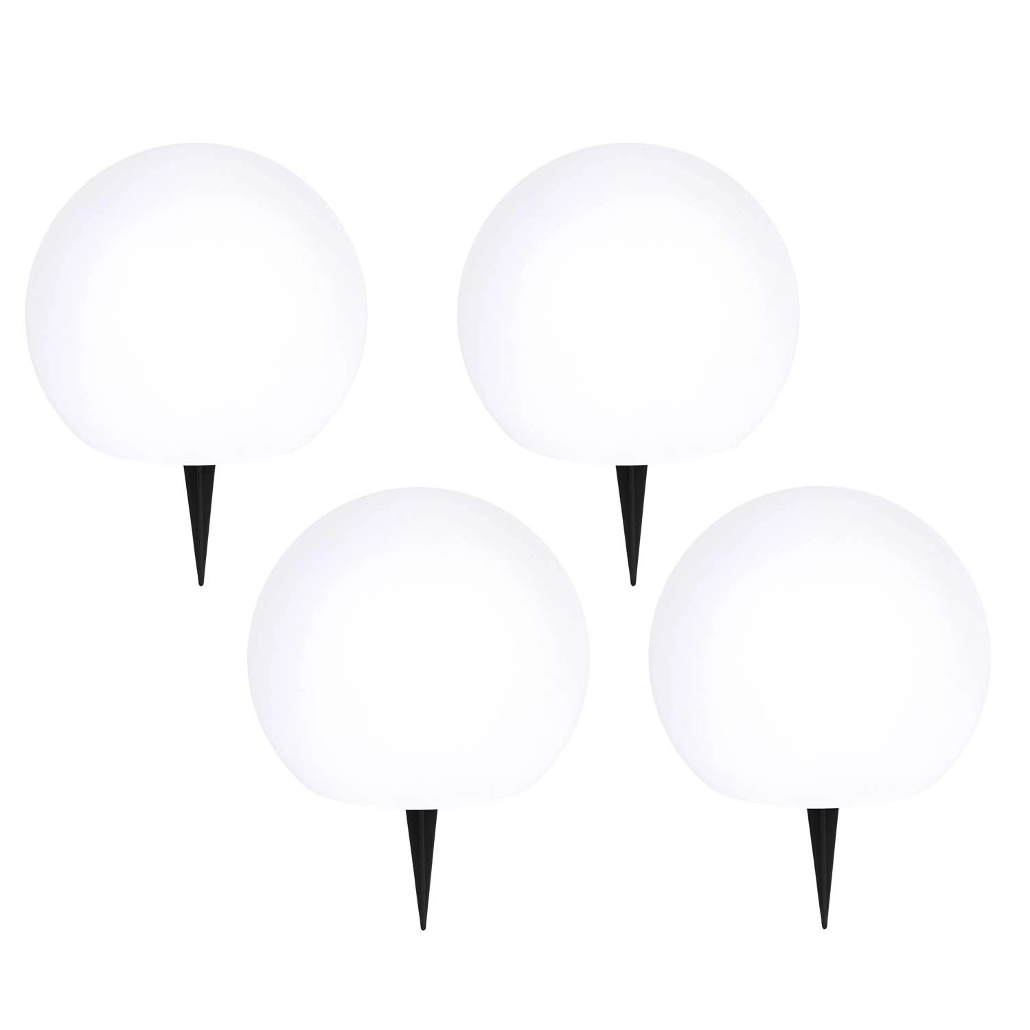Zestaw 4 kul solarnych LUNAR o średnicy 25 cm