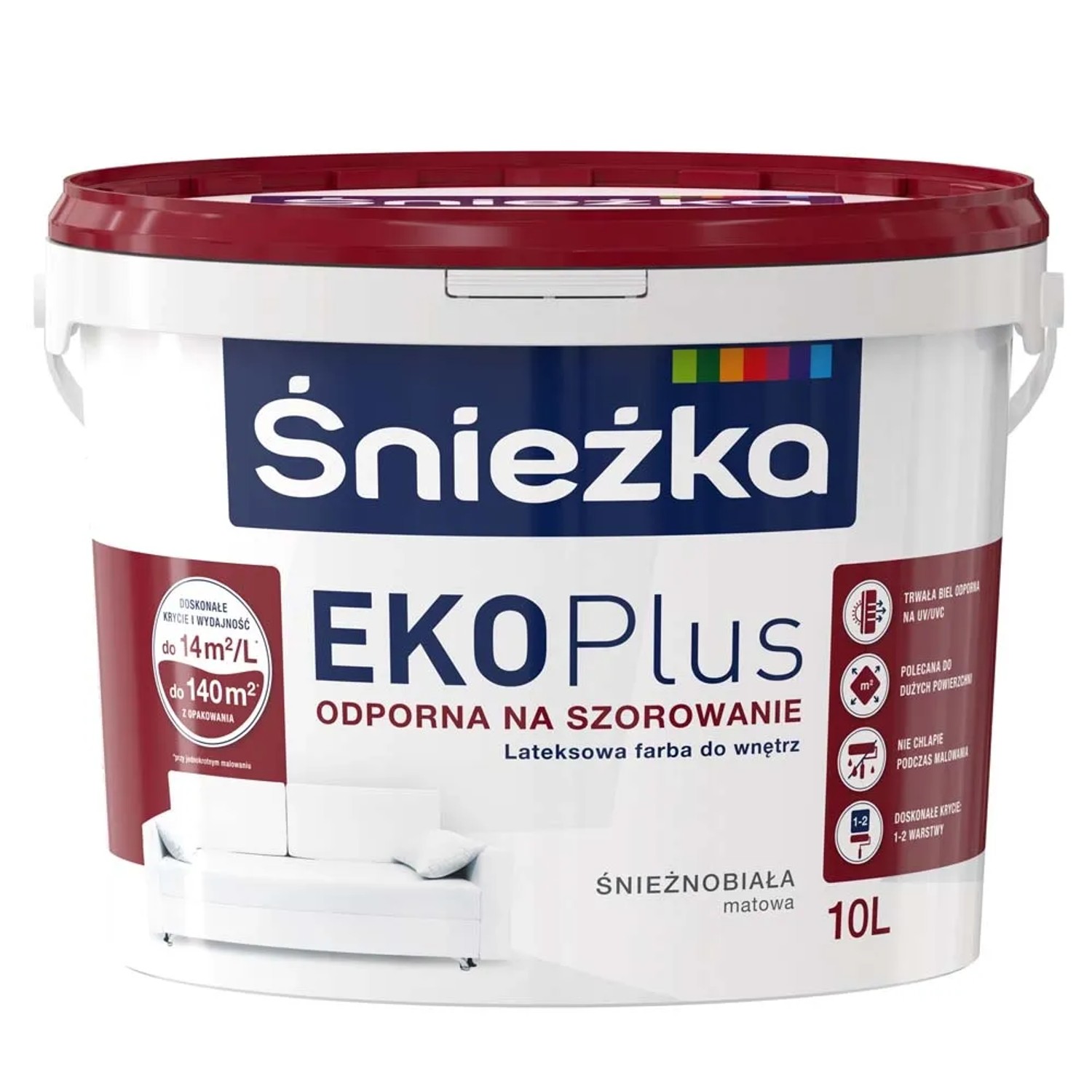 Farba Śnieżka EKO Plus biała 10 l