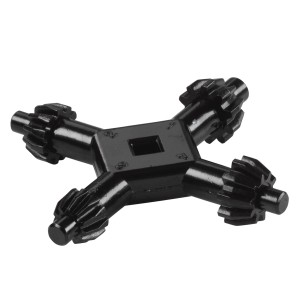 Klucz do uchwytu wiertarskiego, czarny, akcesoria do wiertarek.