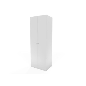 Szafa 2-drzwiowa FLAT PACK BASIC biała - szer. 78 cm