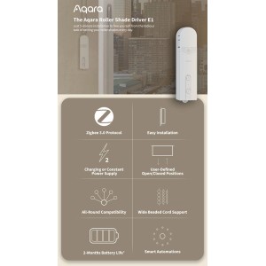 Aqara Roller Shade Driver E1 do inteligentnych rolet. Łatwa instalacja.