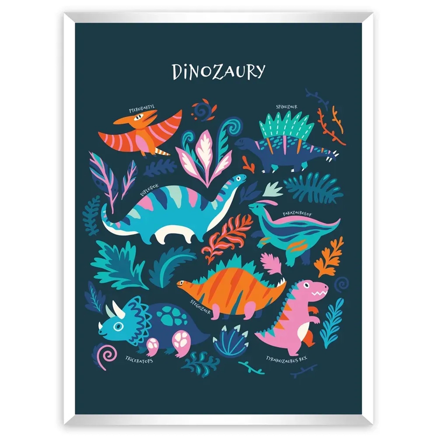 Obraz Modernpik FR130 DINO do pokoju dziecka 30 cm x 40 cm