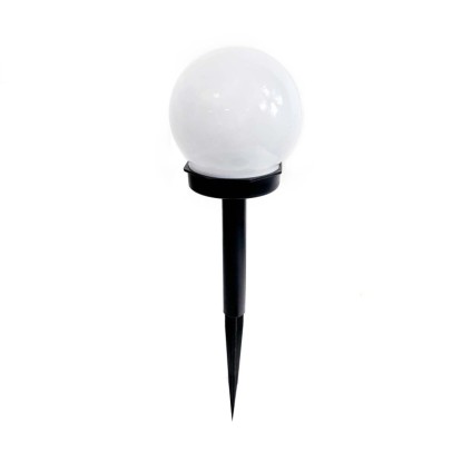 4iQ Lampa solarna LED ZENIT śr. 10 cm czarna