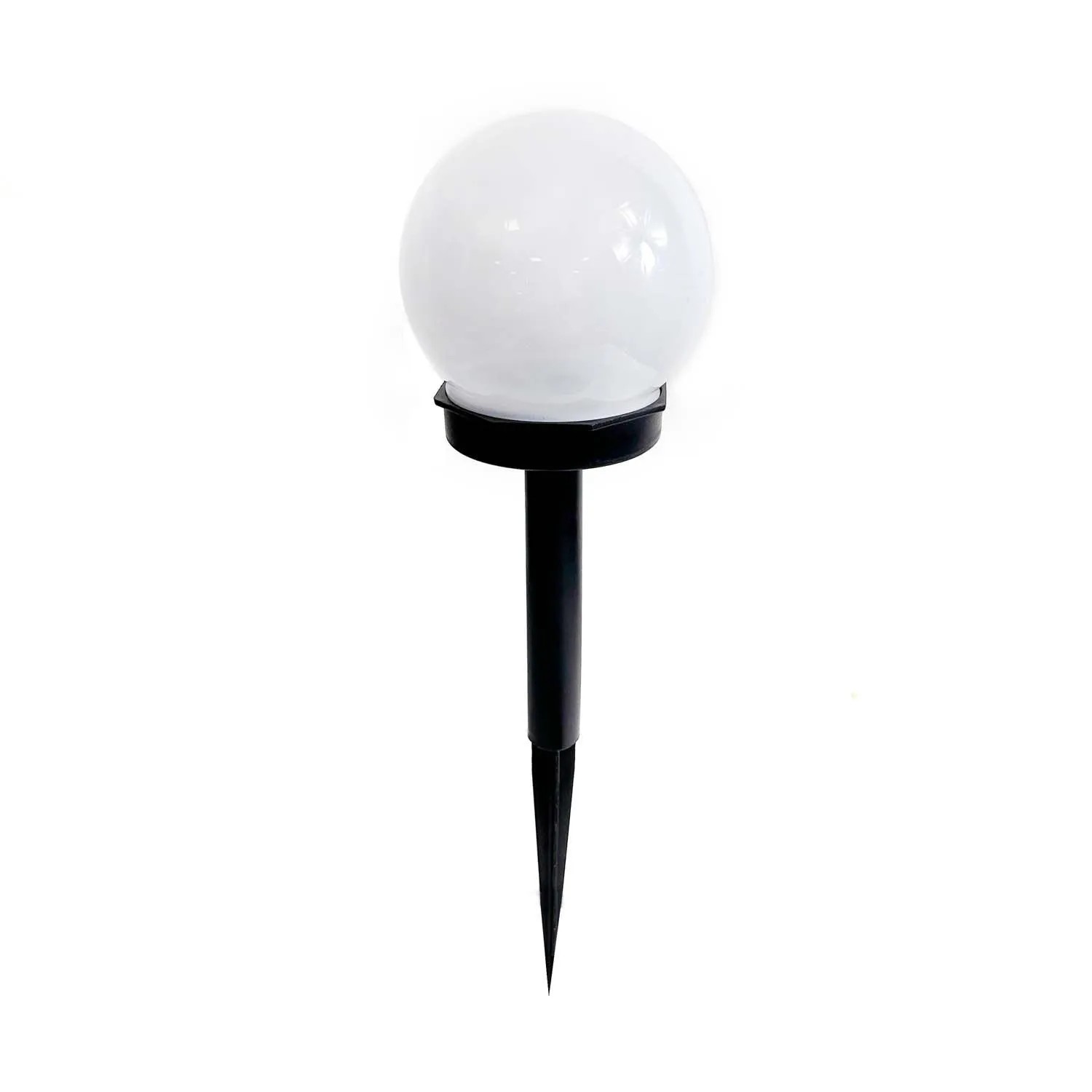 4iQ Lampa solarna LED ZENIT śr. 10 cm czarna