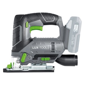 Wyrzynarka akumulatorowa LUX A-ST-20 z zestawu maszyn 3w1, akumulator szary/czarny, z akumulatorem. Do precyzyjnych cięć.