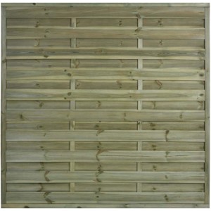Drewniany panel ogrodzeniowy t.b.t. do ogrodu, wykonany z drewna.