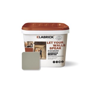 Wiadro kleju do płytek Elabrick, 15 kg, jasnoszary.