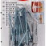 Fischer Uniwersalny kołek UX 6x35 RSK ze śrubami, 10 sztuk, do różnych materiałów budowlanych.