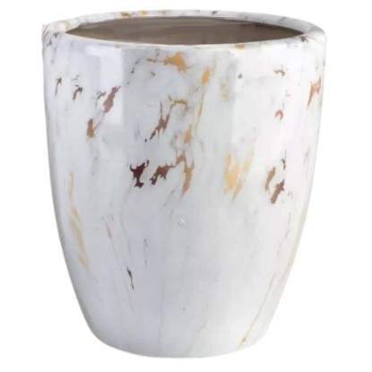 Osłonka Venice S marmur biały - 20 cm