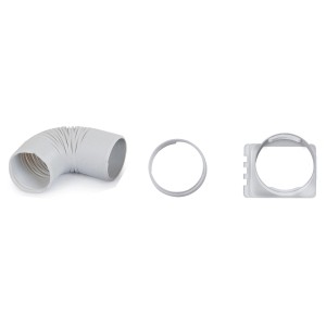 Akcesoria do klimatyzatorów t.b.t.: Wąż wylotowy, pierścień i adapter do klimatyzatorów przenośnych.
