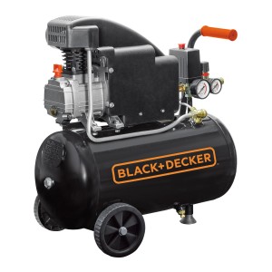 Kompresor Black+Decker, przenośny kompresor powietrza z kołami.