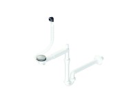 Syfon umywalkowy rurowy teleskopowy korek klik-klak 32 mm z przelewem