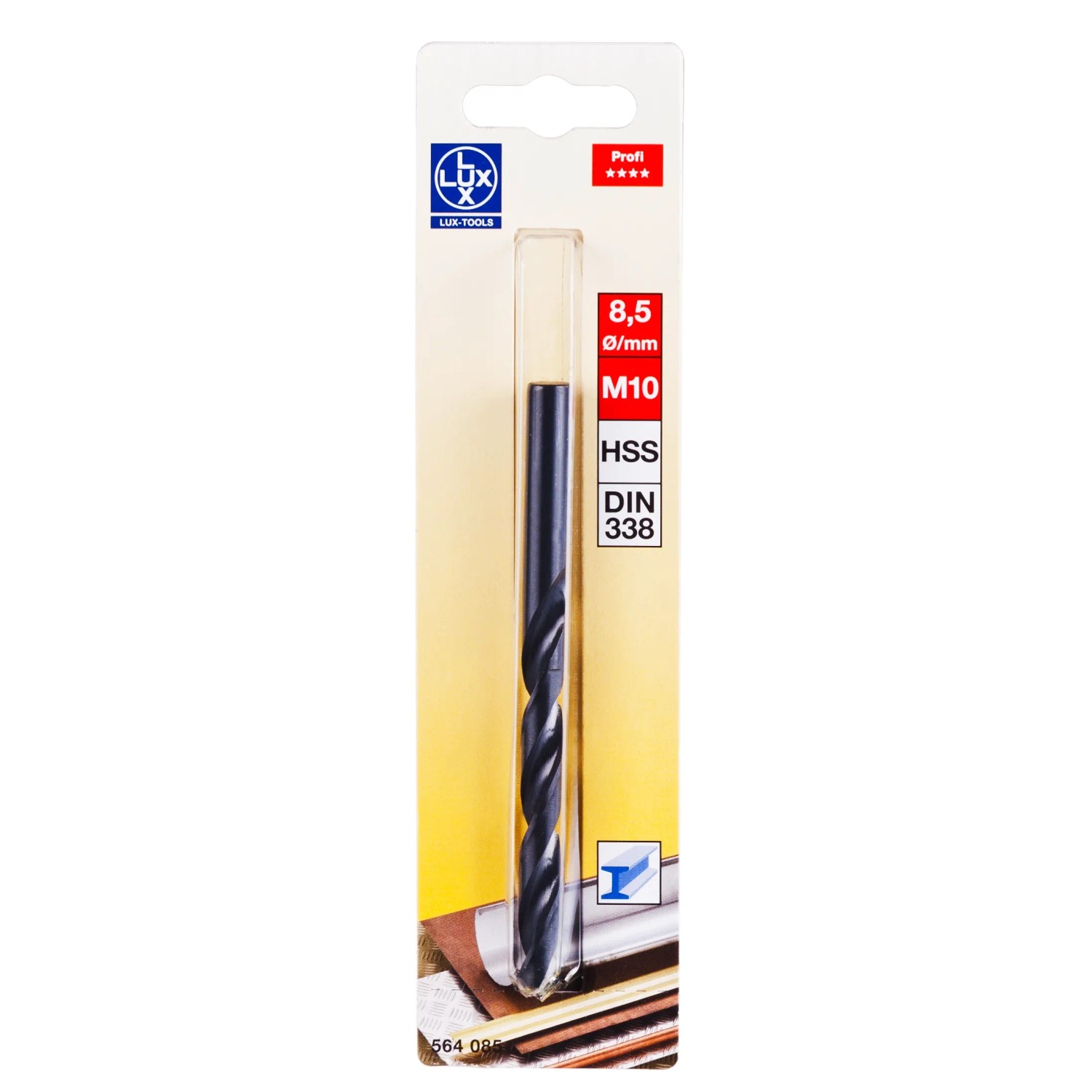 LUX-TOOLS Wiertło do metalu HSS 8,5 x 117 mm