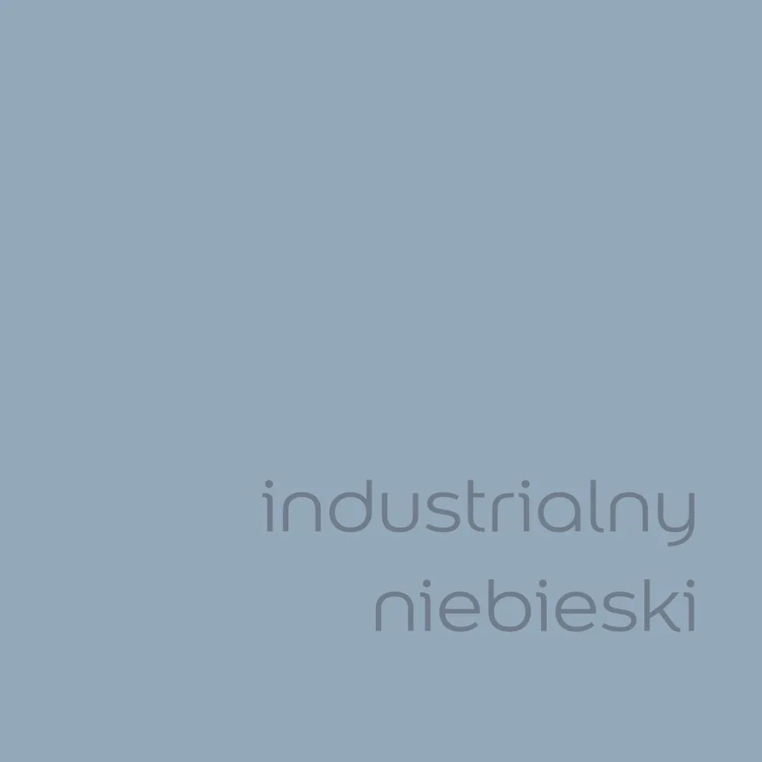 Próbka koloru farby do ścian t.b.t. w odcieniu Industrialny Niebieski (Industrialny Niebieski).