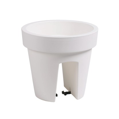 Prosperplast Doniczka Lofly Raili biały 24,5 cm, poj. 6,7L