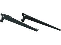 Wspornik kątowy 28 cm czarny matowy Garderoba Metalowa