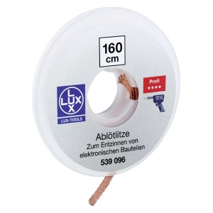 Knot do rozlutowywania LUX Electronics na szpuli, długość 1,6 m, do łatwego usuwania lutu.