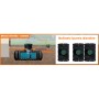 Schemat podziemnych zbiorników na deszczówkę t.b.t. z opcjami połączeń.